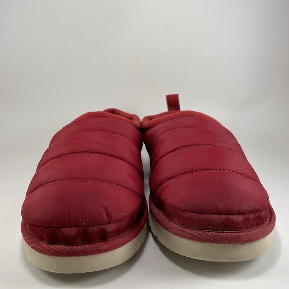 UGG Tasman LTA Puffer Sheepskin Slippers Thinsulate 1127735 Red Mens Size 11 - Picture 2 of 9